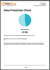 data protection audit report