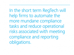 regtech automate compliance tasks and reduce risks